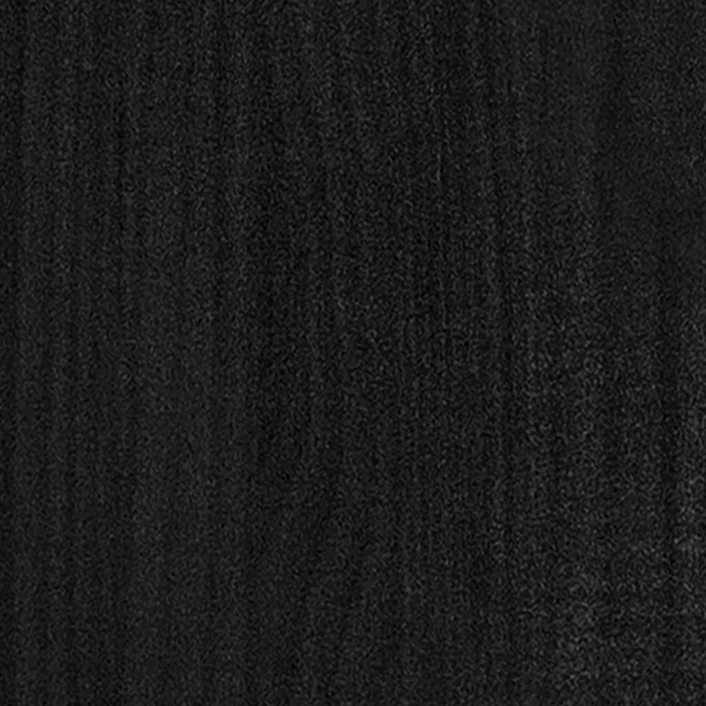 vidaXL 5-tasoinen Kirjahylly musta 100x30x175 cm mänty