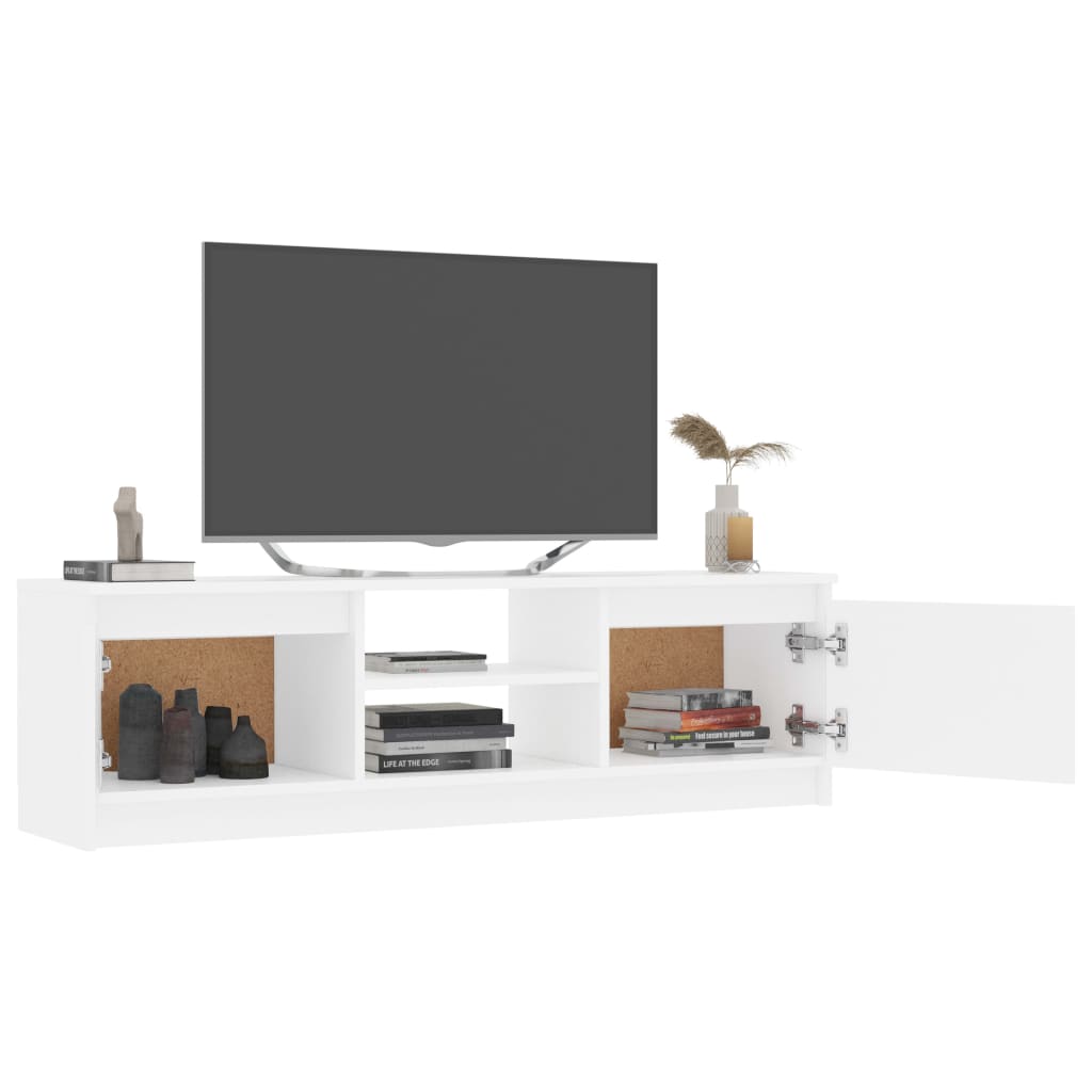 vidaXL TV-taso valkoinen 120x30x35,5 cm lastulevy