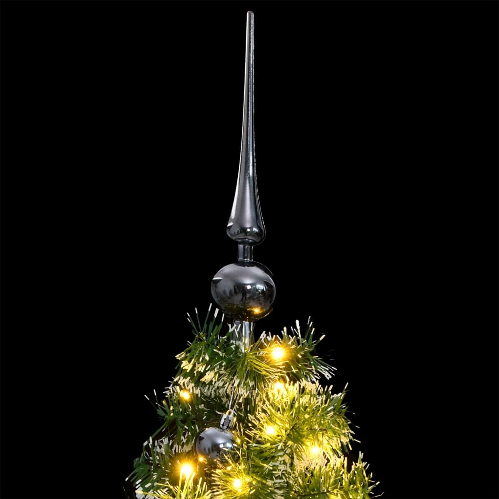vidaXL Tekojoulukuusi 150 LED-valoa joulupallot ja lumihuurre 120 cm