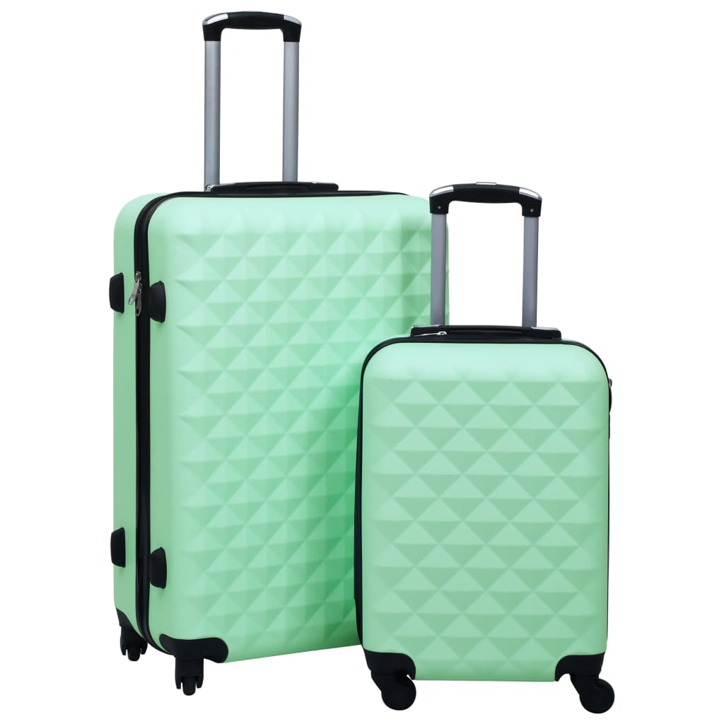 vidaXL Kovapintainen matkalaukkusetti 2 kpl mintunvihreä ABS