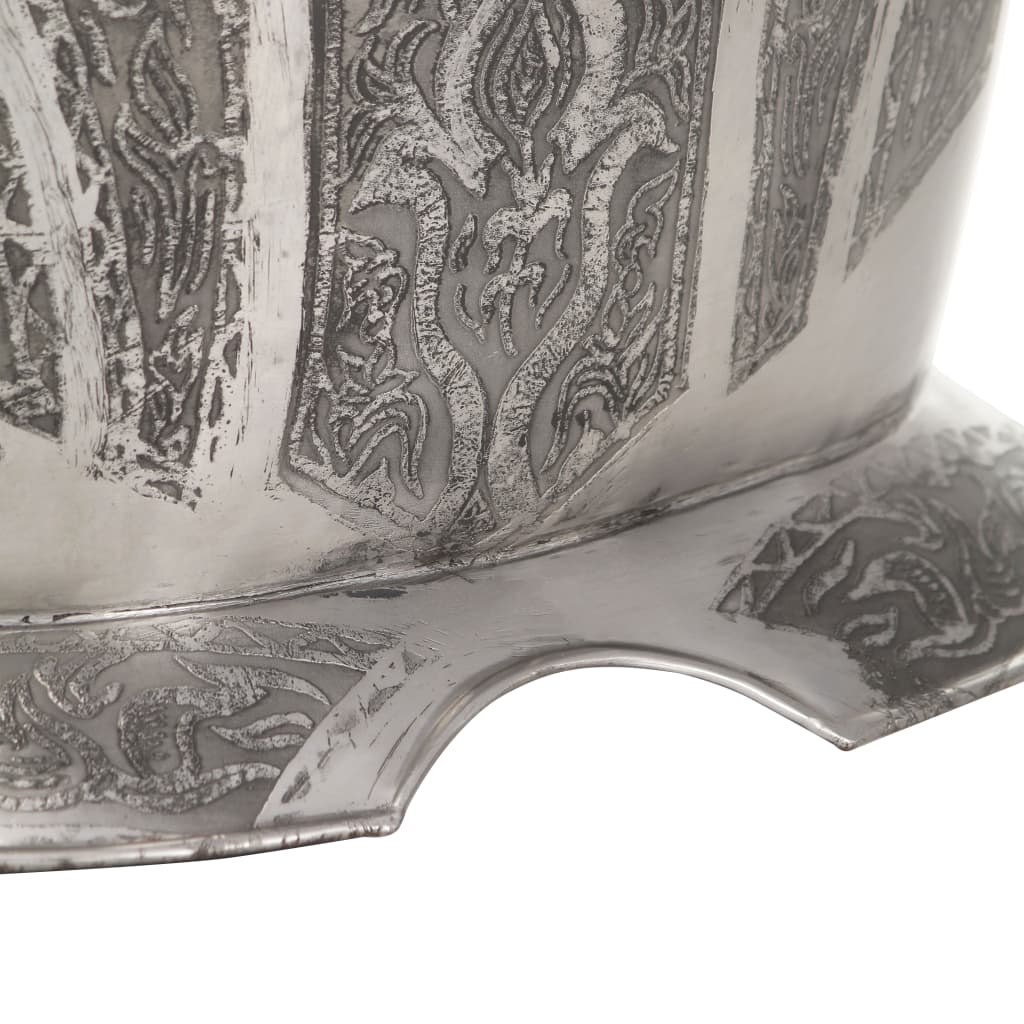 vidaXL Keskiaikaisen ritarin haarniskakopio LARP hopea teräs