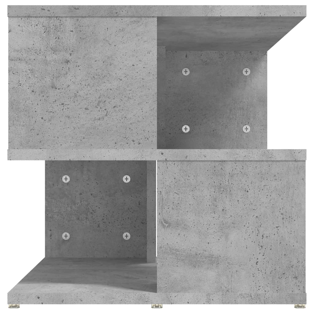 vidaXL Sivupöytä betoninharmaa 40x40x40 cm lastulevy