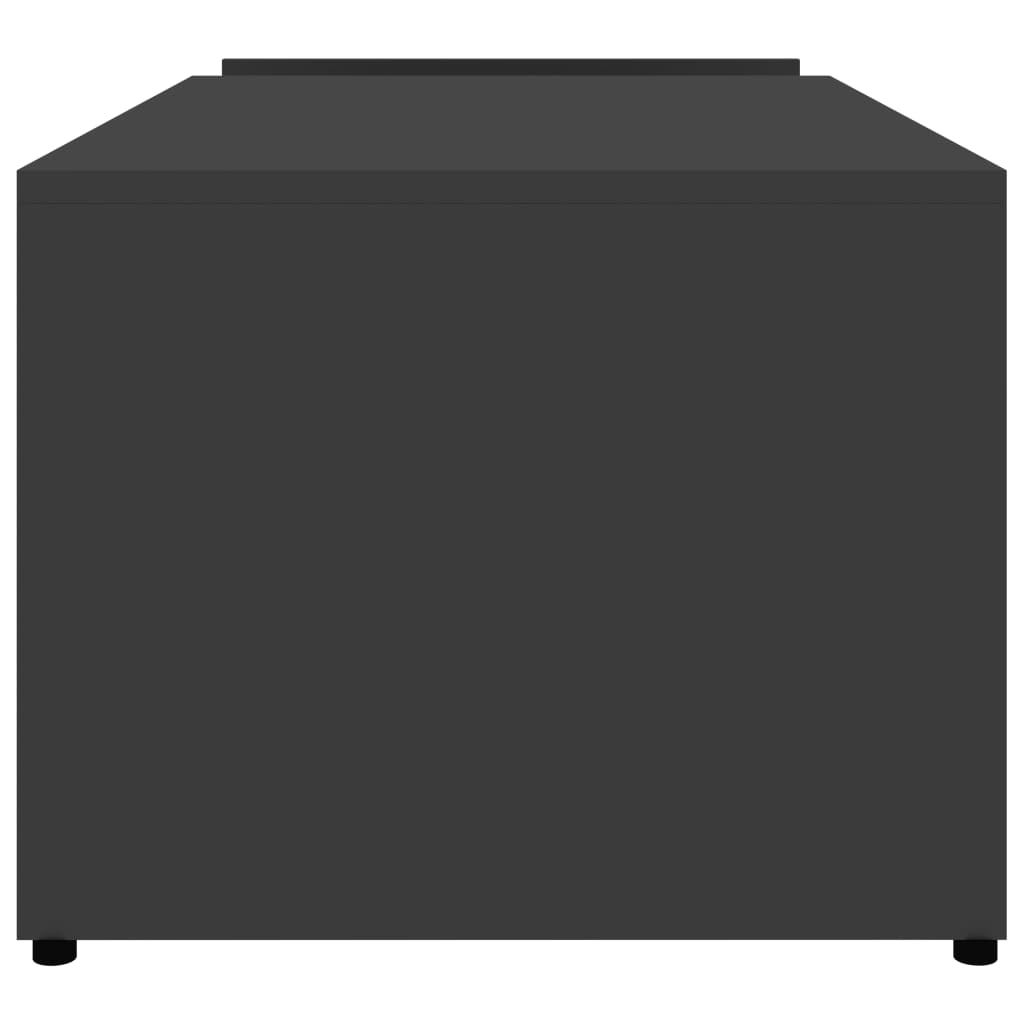 vidaXL Sohvapöytä harmaa 90x45x35 cm lastulevy