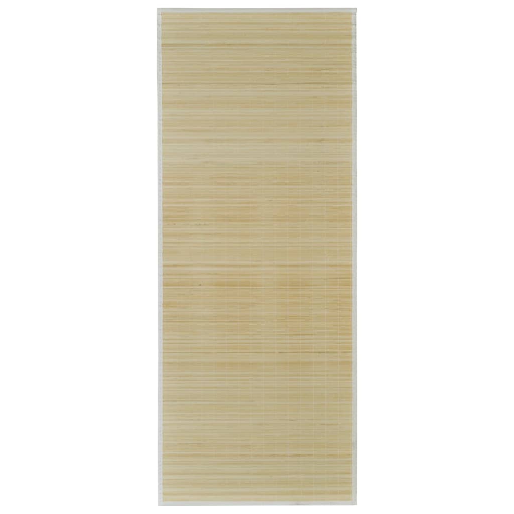 vidaXL Suorakulmainen luonnollinen bambumatto 80x300 cm