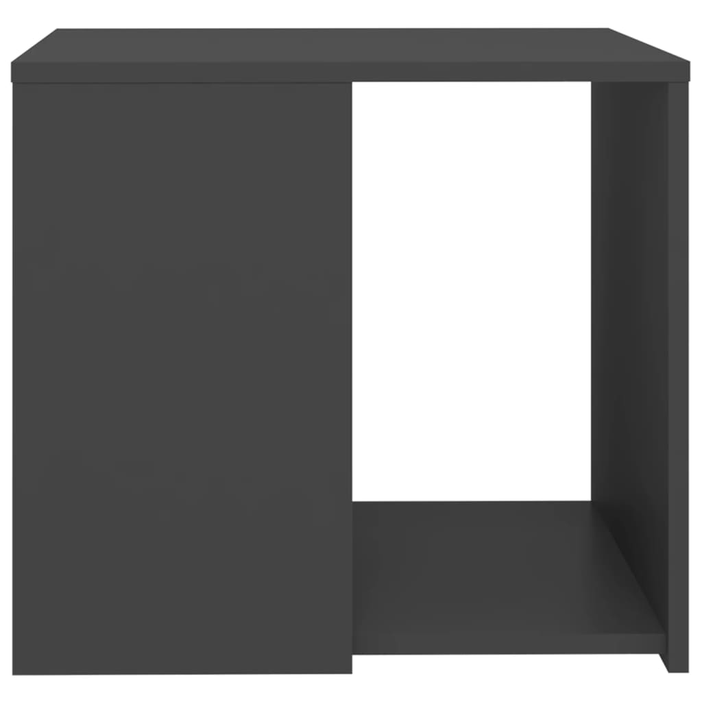 vidaXL Sivupöytä harmaa 50x50x45 cm lastulevy