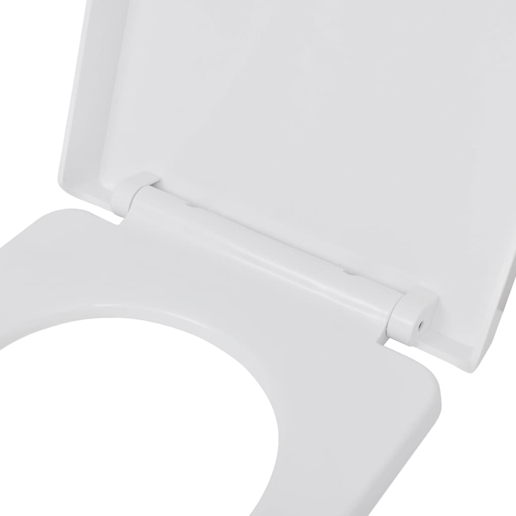 vidaXL WC-istuimet soft-close kansilla 2 kpl muovi valkoinen