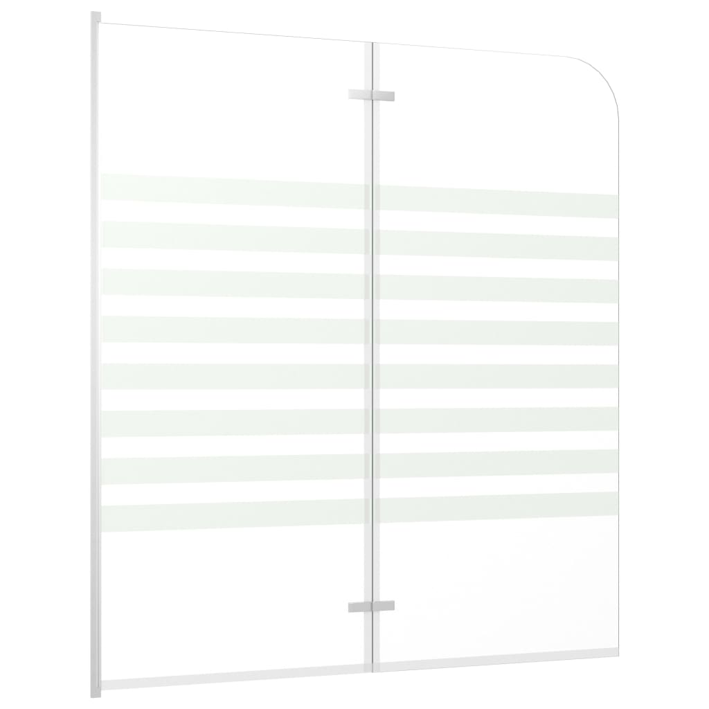 vidaXL Kylpyammeen seinä 120x140 cm karkaistu lasi viiva