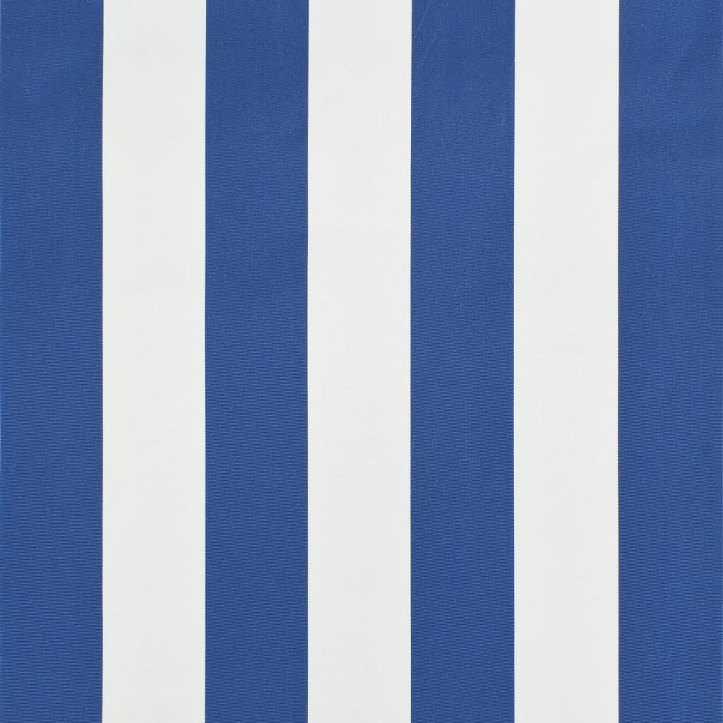 vidaXL Sisäänkelattava markiisi 200x150 cm sininen ja valkoinen