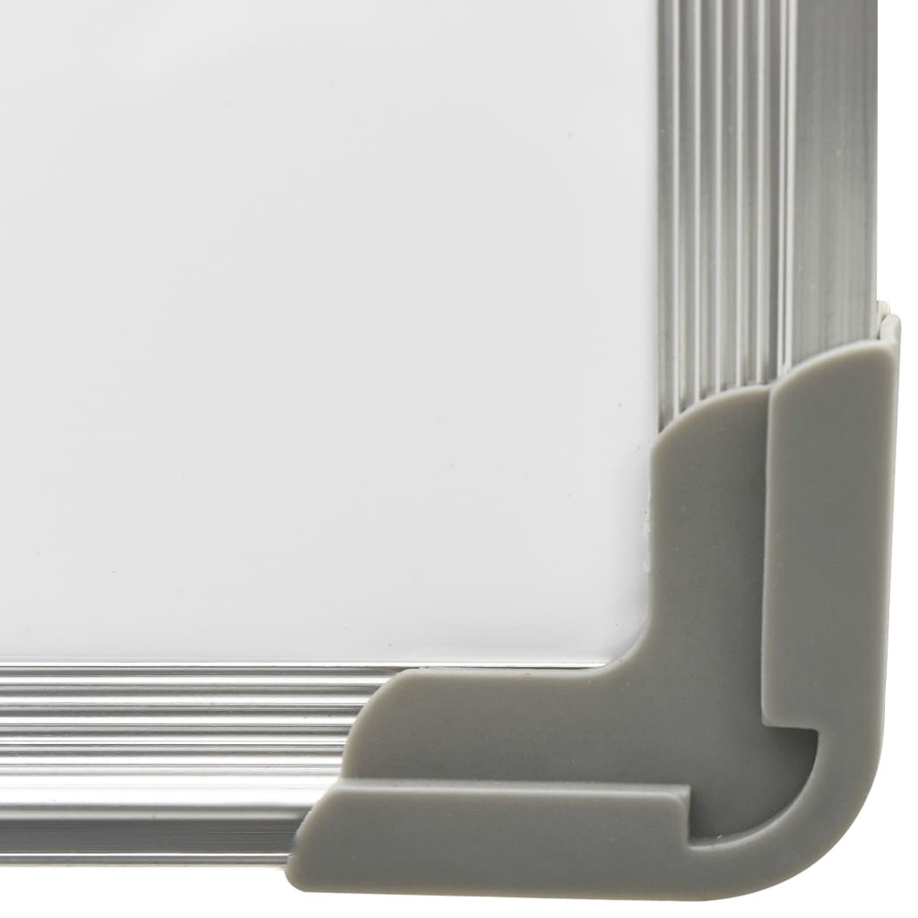 vidaXL Magneettinen kuivapyyhittävä tussitaulu valk. 70x50 cm teräs