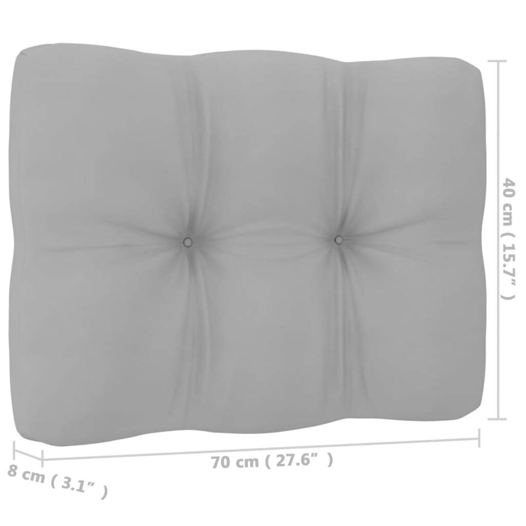 vidaXL 2-istuttava Puutarhasohva tyynyillä täysi mänty