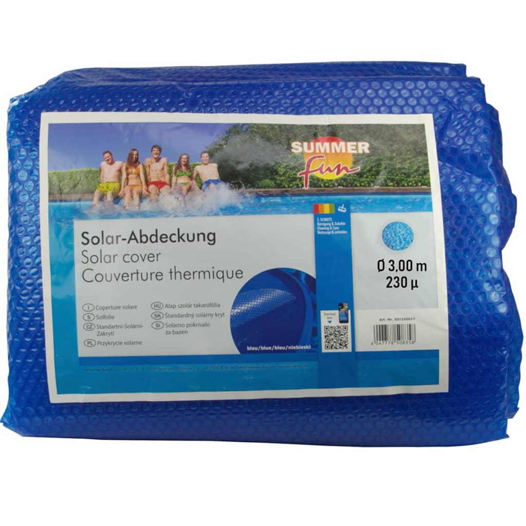 Summer Fun Uima-altaan aurinkosuoja pyöreä 300 cm PE sininen