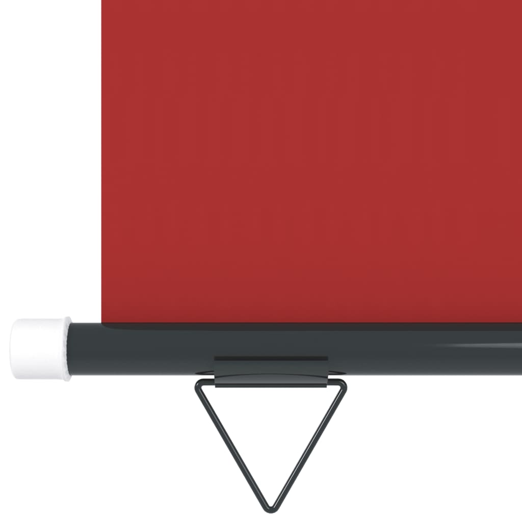 vidaXL Parvekkeen sivumarkiisi 145x250 cm punainen