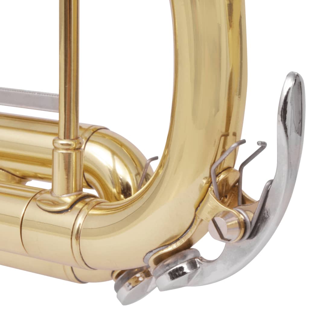 vidaXL Trumpetti Keltainen Messinki Kultamaalilla Bb