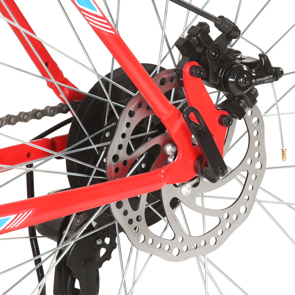 vidaXL Maastopyörä 21 vaihdetta 29" renkaat 48 cm runko punainen