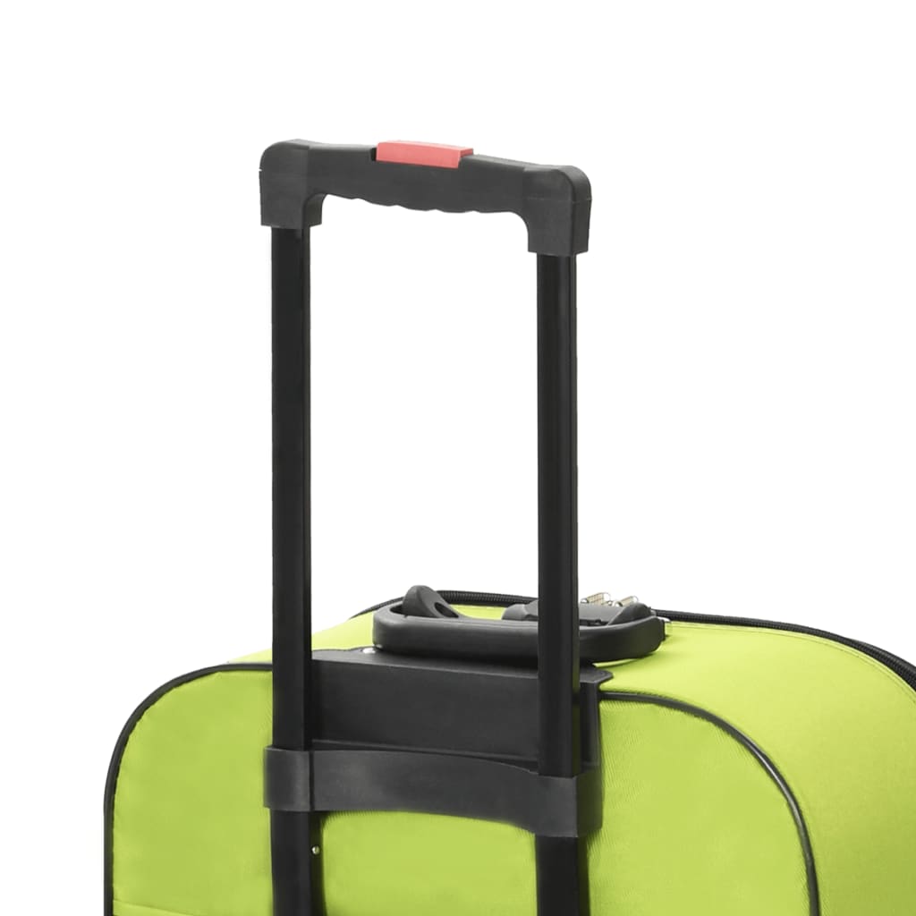 vidaXL Pehmeäpintaiset matkalaukut 3 kpl vihreä Oxford kangas