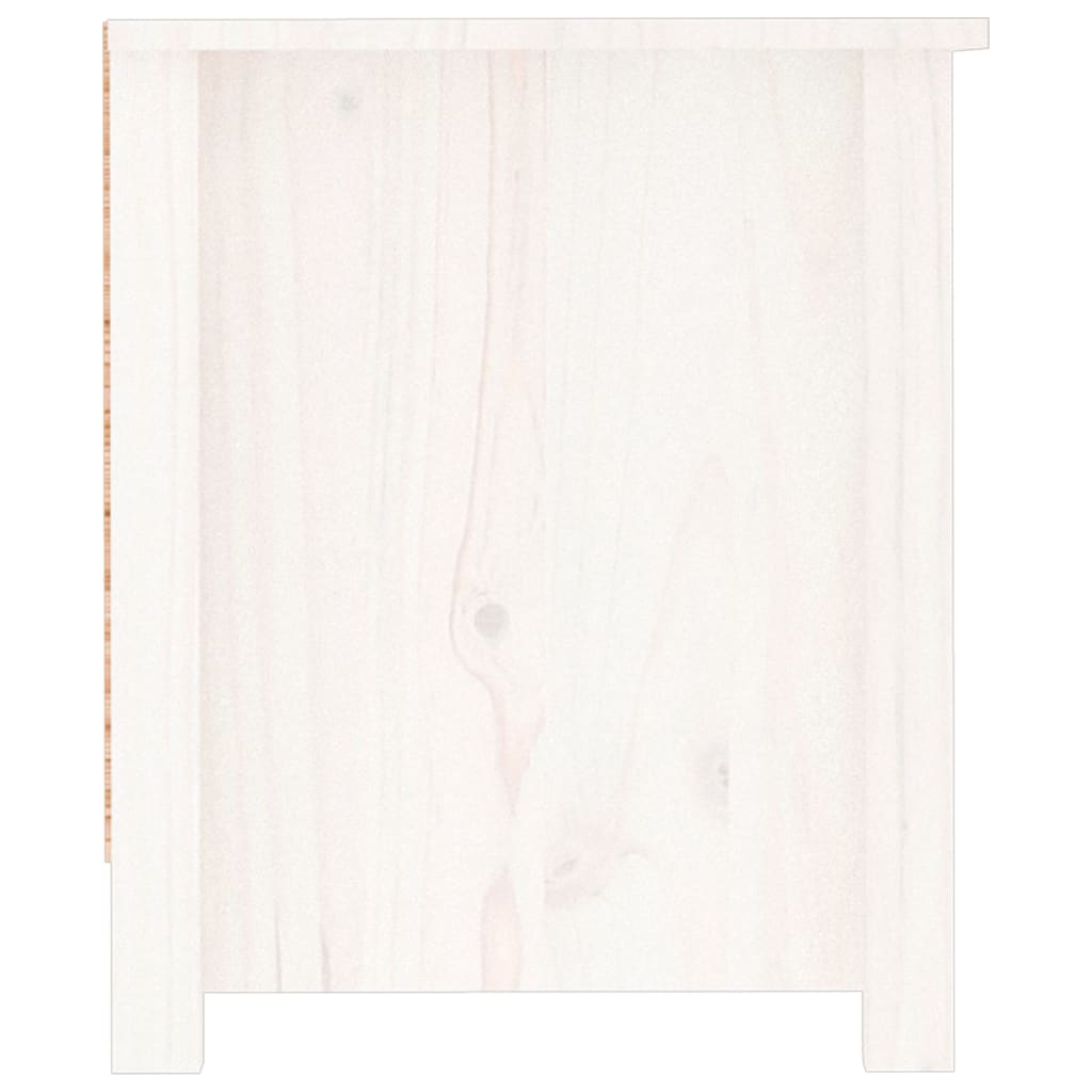 vidaXL Kenkäkaappi valkoinen 110x38x45,5 cm täysi mänty
