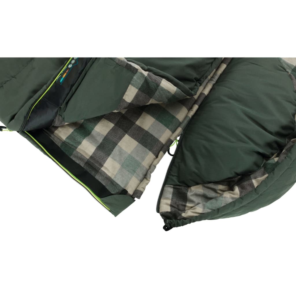 Outwell Kahden hengen makuupussi Camper Lux metsänvihreä