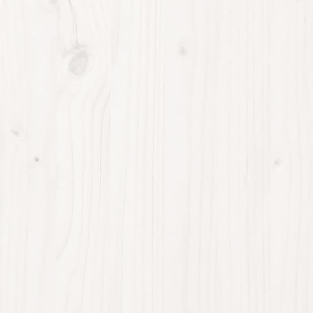 vidaXL Kenkäkaappi valkoinen 110x38x45,5 cm täysi mänty