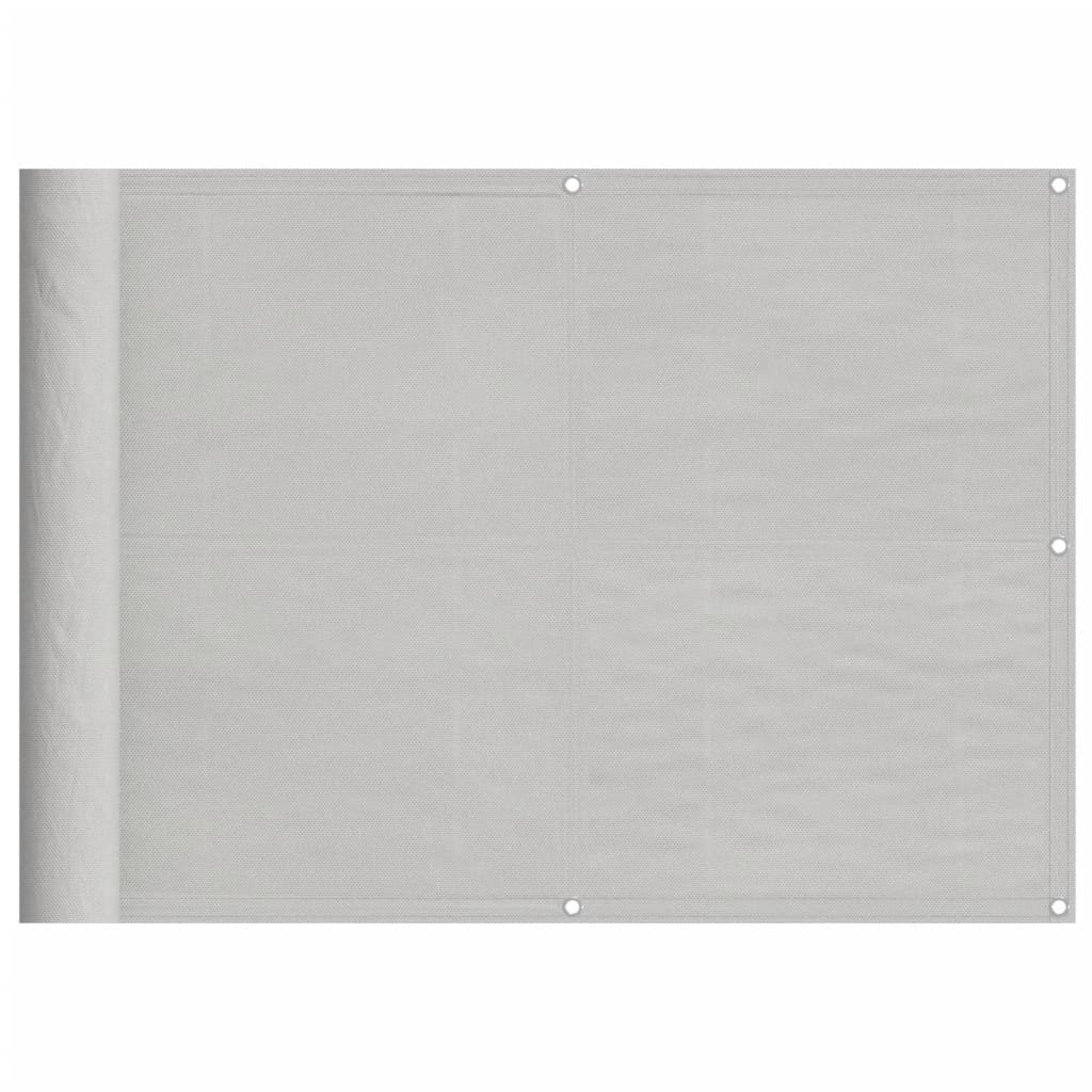 vidaXL Parvekkeen suoja v.harmaa 75x1000 cm 100% Oxford polyesteri