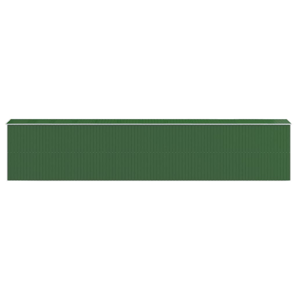vidaXL Puutarhavaja vihreä 192x1021x223 cm galvanoitu teräs