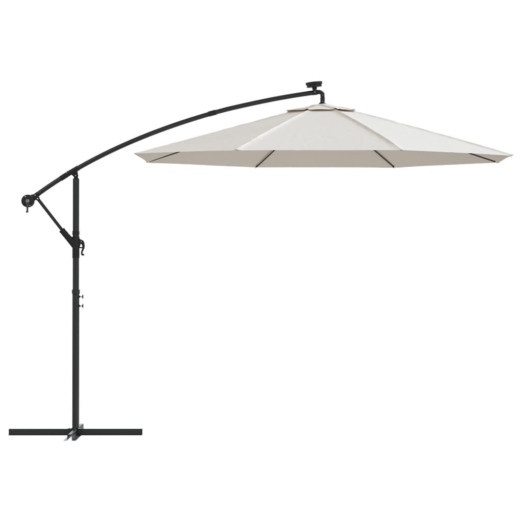 vidaXL Aurinkovarjon vaihtokangas hiekanvalkoinen 300 cm