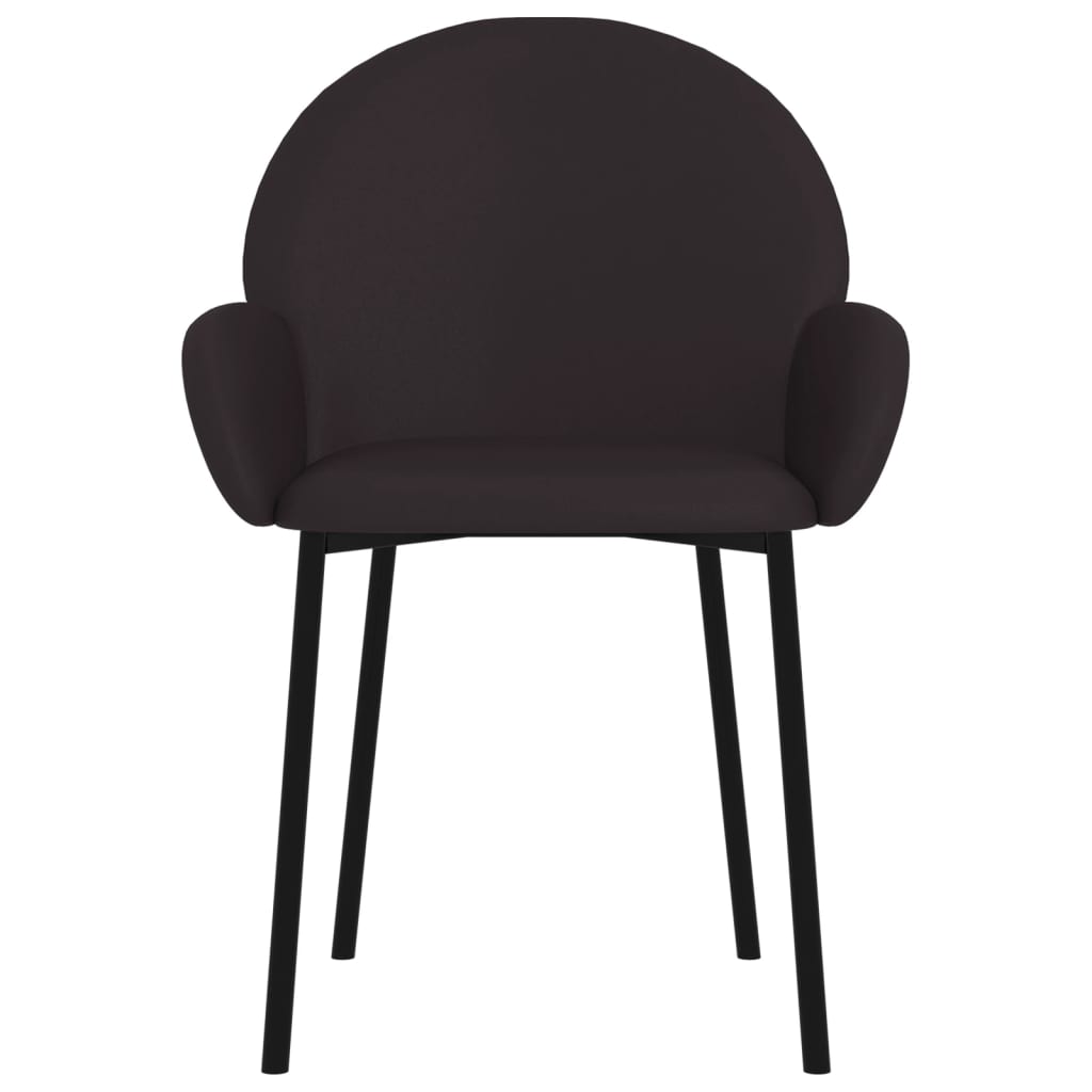 vidaXL Ruokapöydän tuolit 2 kpl musta keinonahka