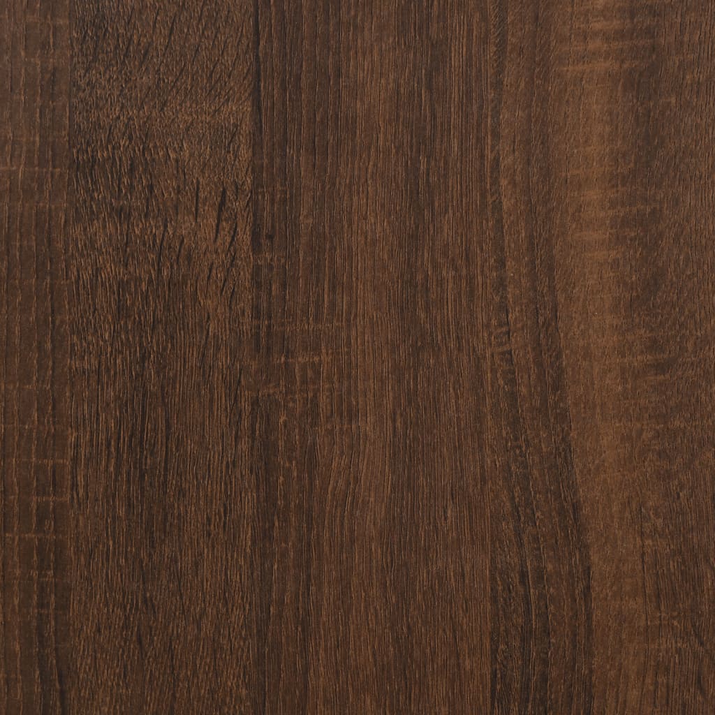 vidaXL Sivupöytä ruskea tammi 50x46x50 cm tekninen puu