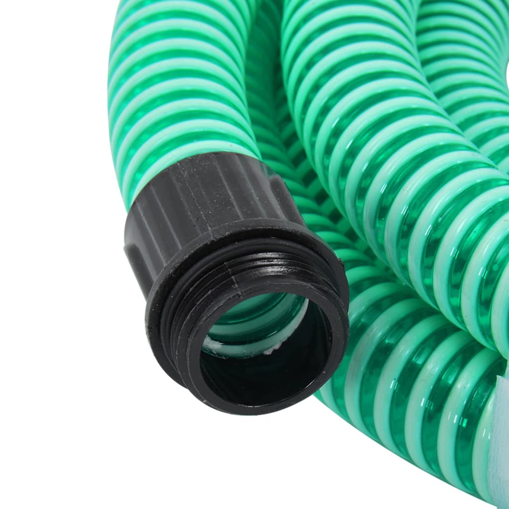vidaXL Imuletku messinkiliittimillä vihreä 1,1" 4 m PVC