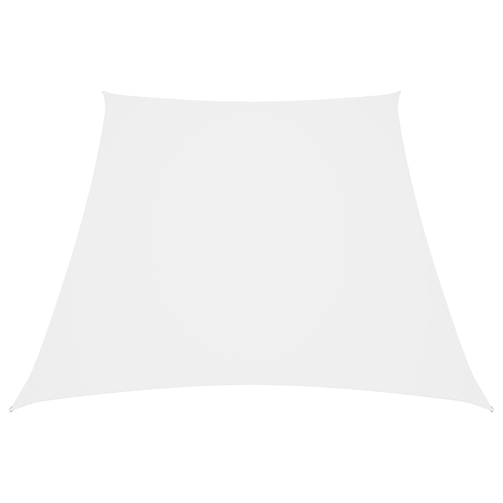 vidaXL Aurinkopurje Oxford-kangas puolisuunnikas 2/4x3 m valkoinen