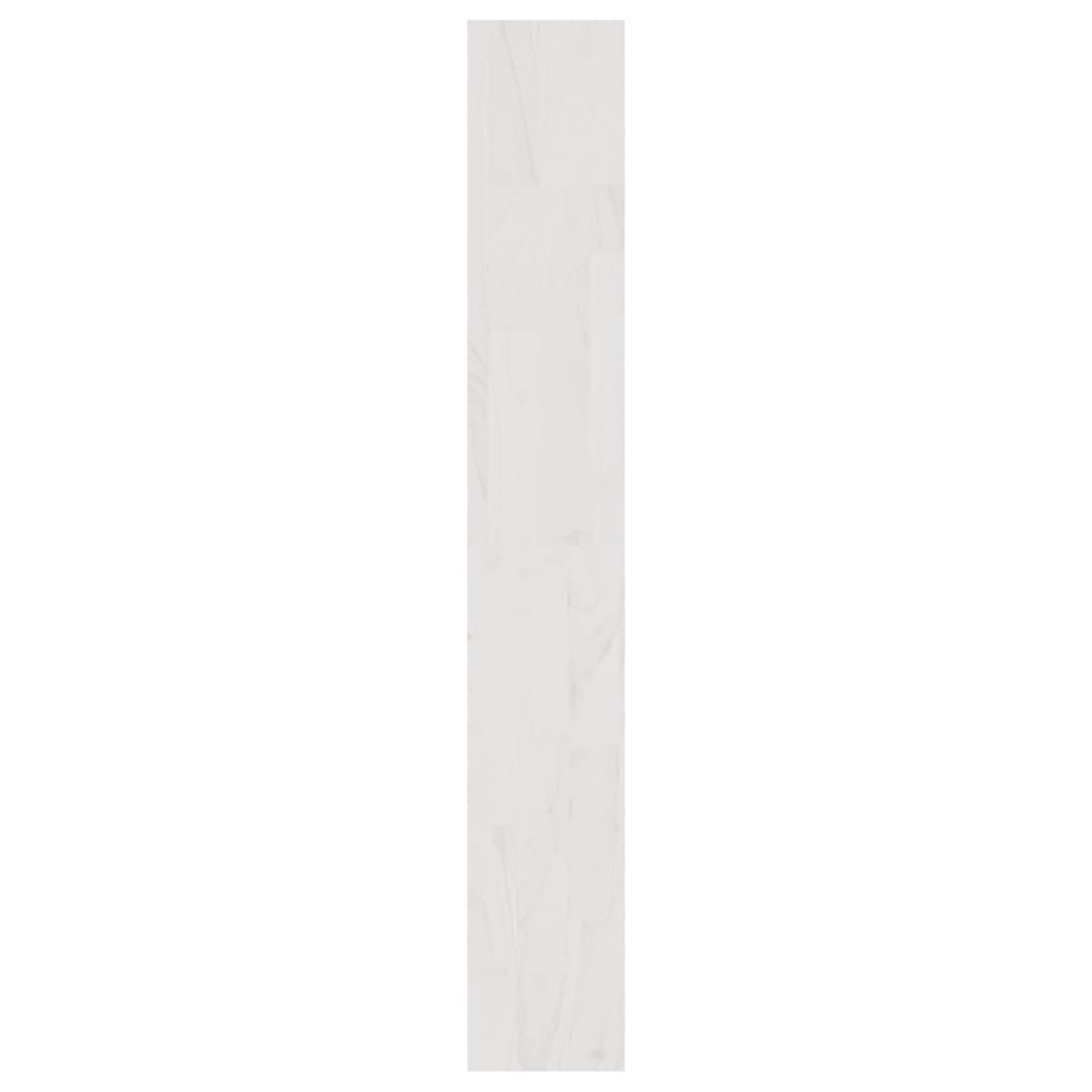 vidaXL Kirjahylly/tilanjakaja valkoinen 100x30x200 cm täysi mänty