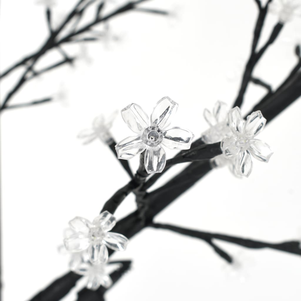 vidaXL Joulupuu kirsikankukka 180 cm valkoiset LEDit