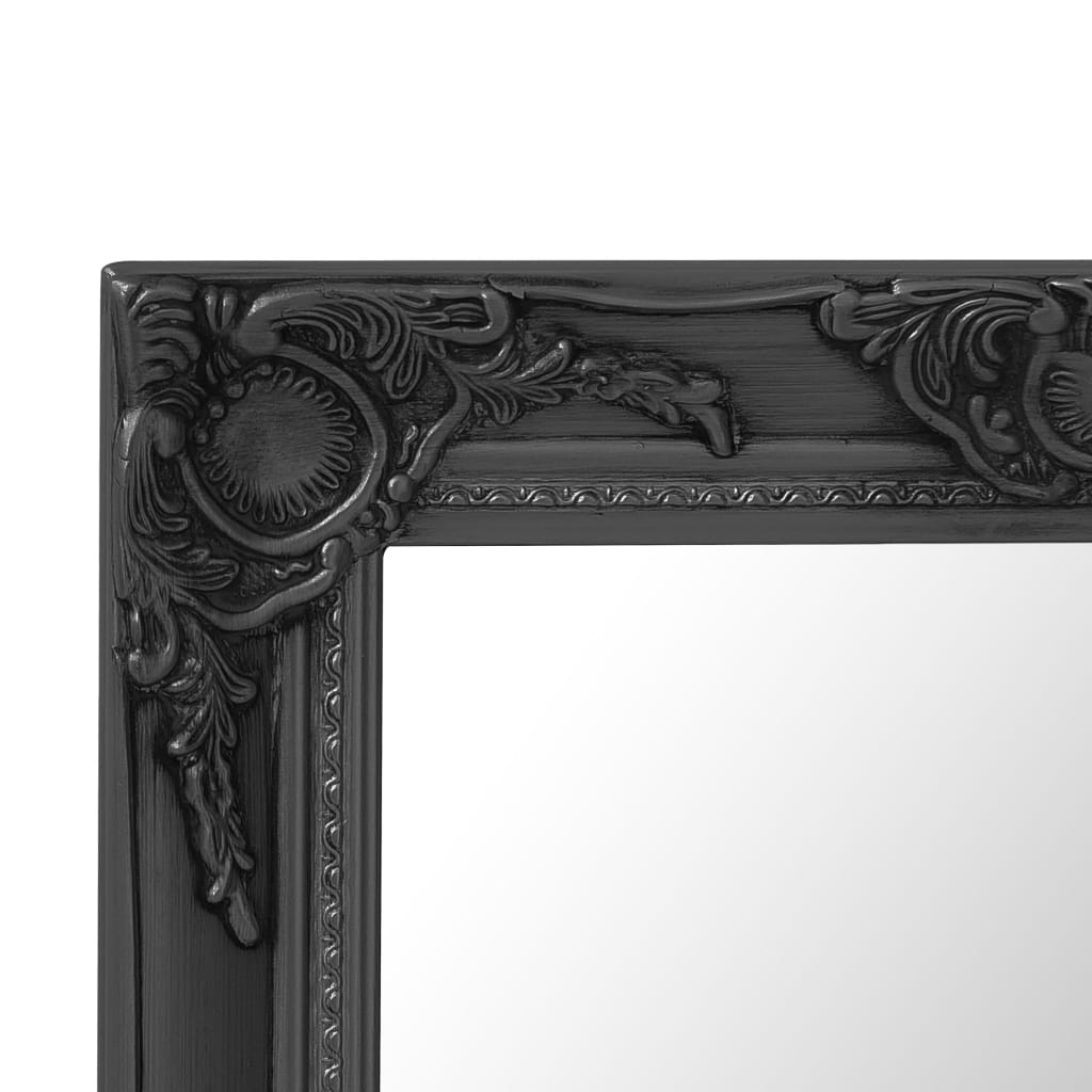 vidaXL Seinäpeili barokkityylinen 50x50 cm musta