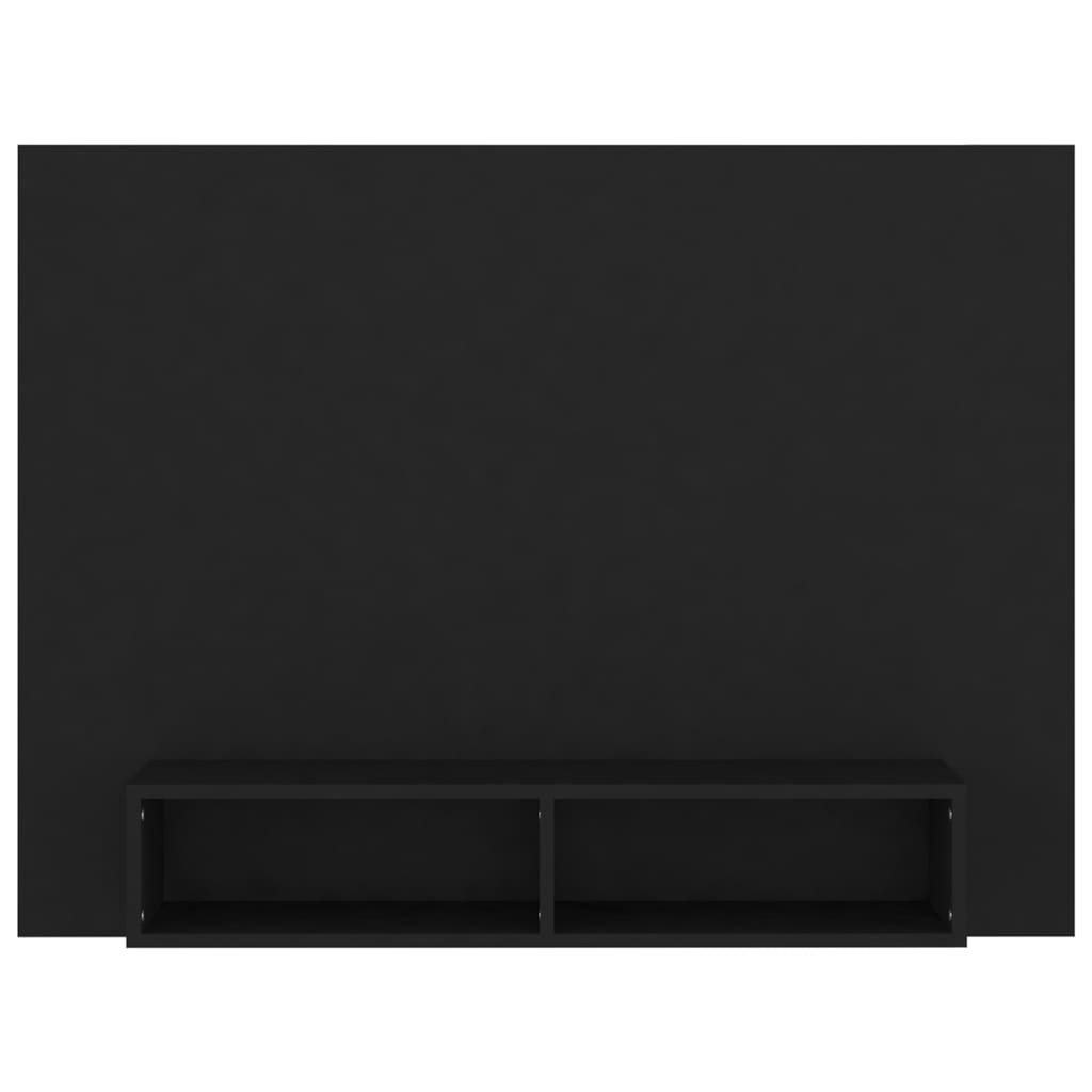 vidaXL TV-taso seinälle musta 120x23,5x90 cm lastulevy