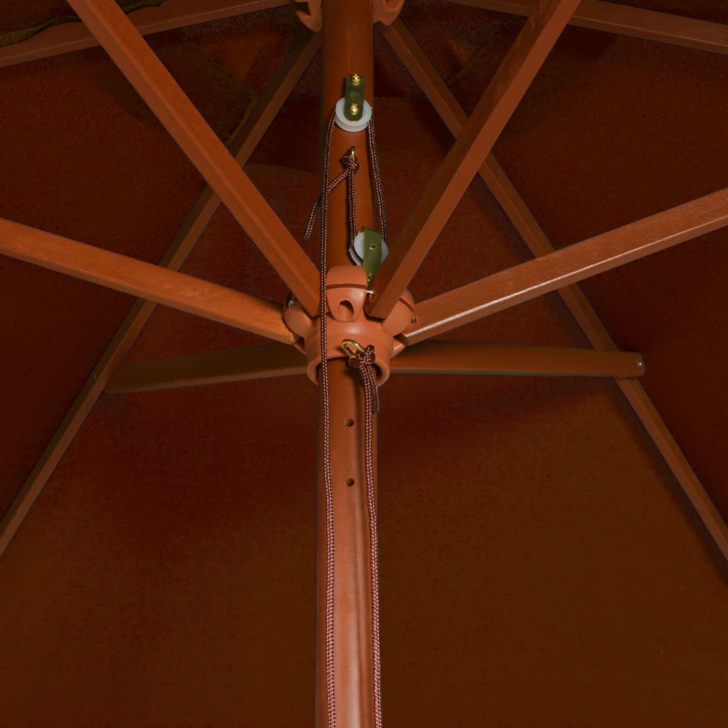 vidaXL Aurinkovarjo puurunko terrakotta 200x300 cm
