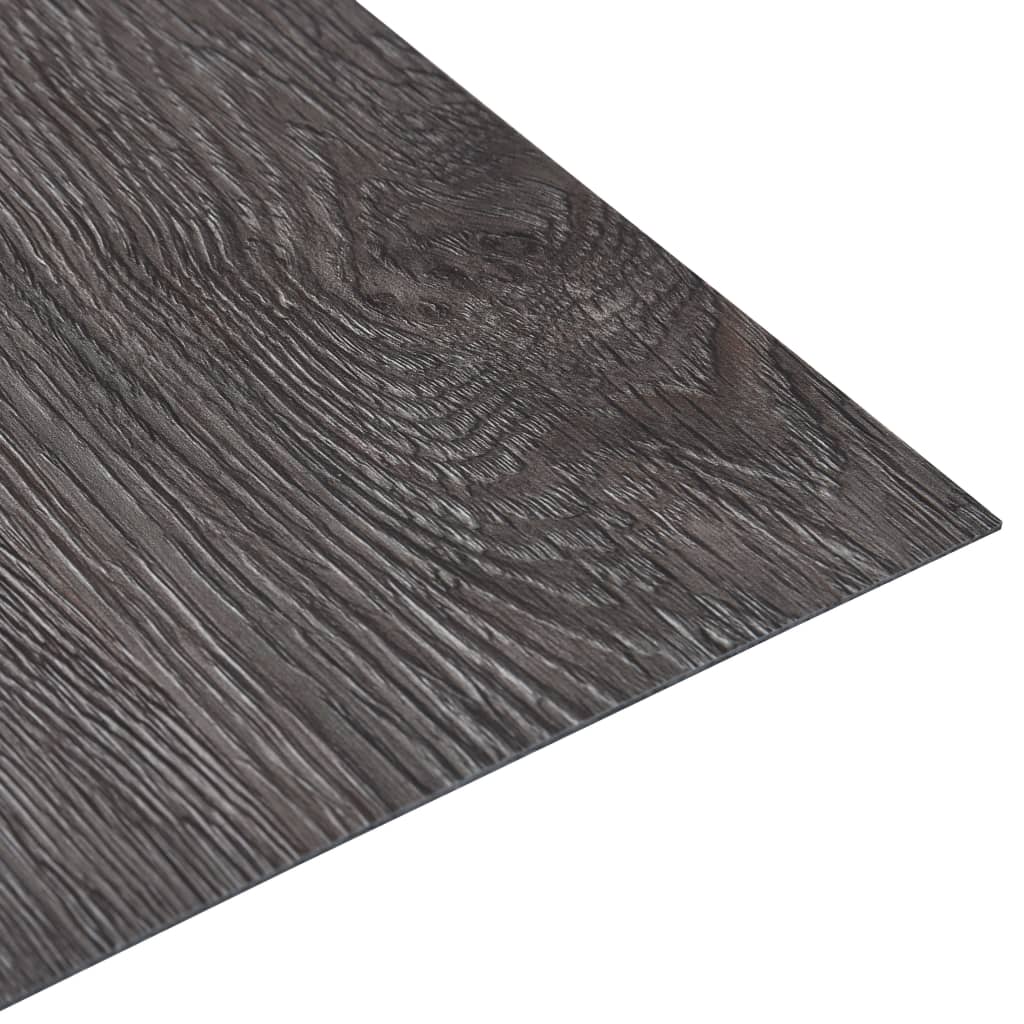 vidaXL Itsekiinnittyvä lattialankku 20 kpl PVC 1,86 m² ruskea