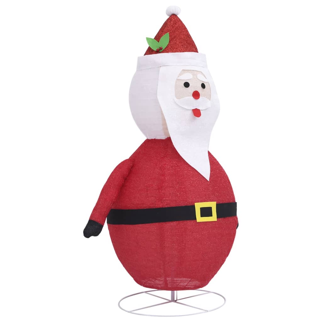 vidaXL Joulupukki joulukoriste LED-valoilla ylellinen kangas 60 cm