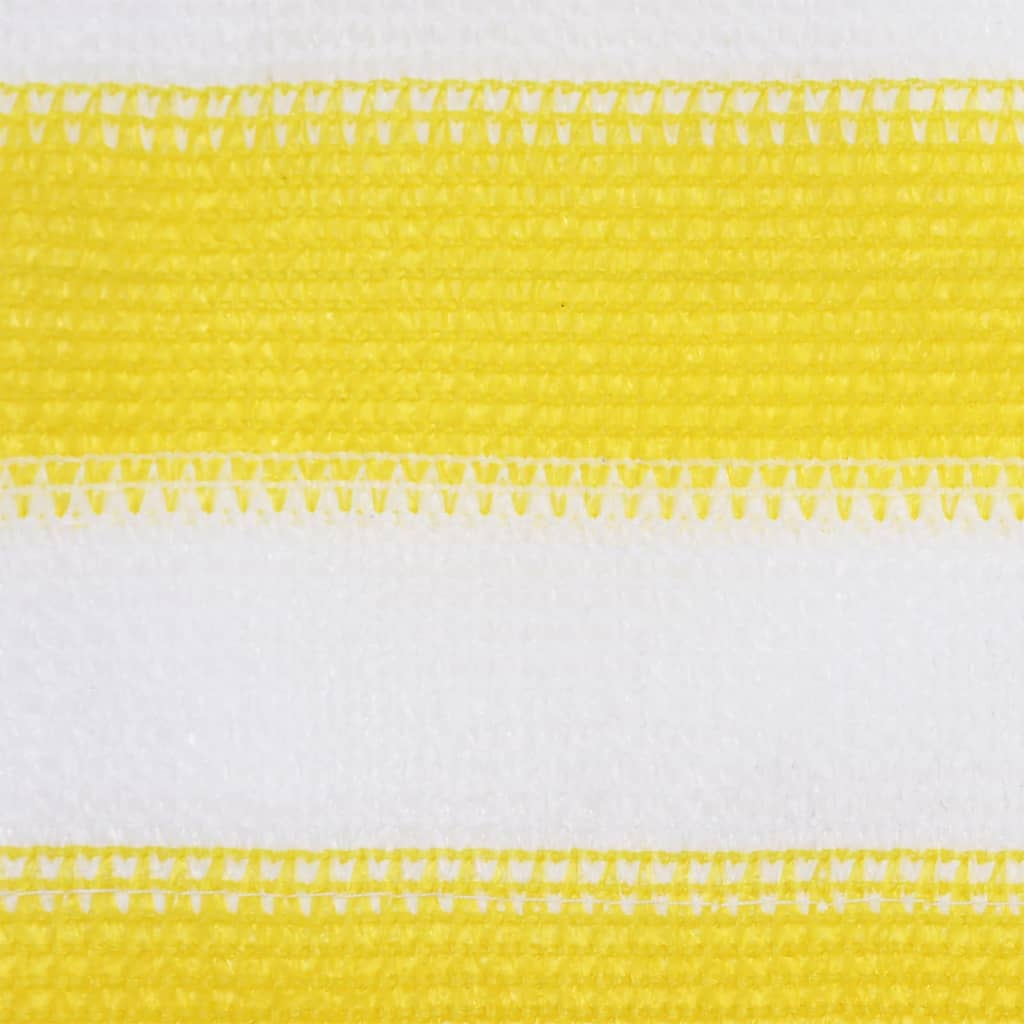 vidaXL Parvekkeen suoja keltainen ja valkoinen 90x300 cm HDPE
