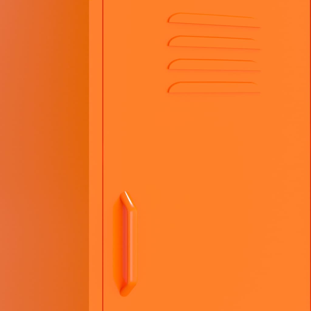 vidaXL Varastokaappi oranssi 42,5x35x101,5 cm teräs