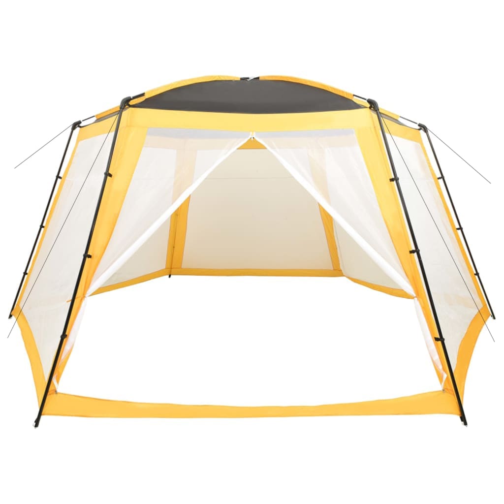 vidaXL Uima-altaan teltta kangas 660x580x250 cm kangas keltainen