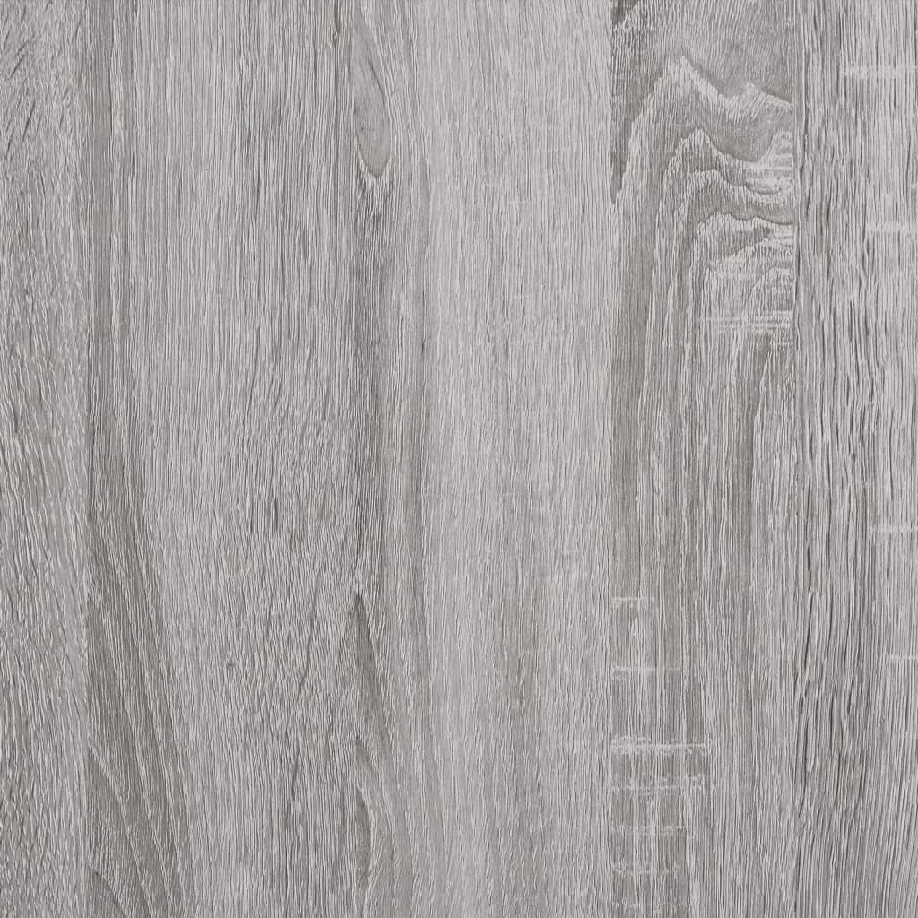 vidaXL LP-levyjen säilytyskaappi harmaa Sonoma 84,5x38x48 cm puu