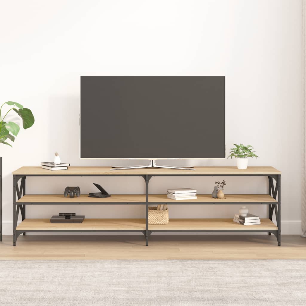 vidaXL TV-taso Sonoma-tammi 180x40x50 cm tekninen puu
