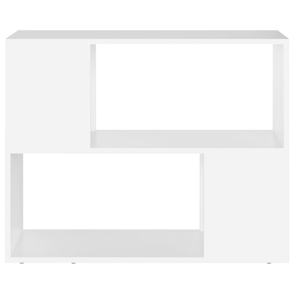 vidaXL TV-taso valkoinen 80x24x63 cm lastulevy