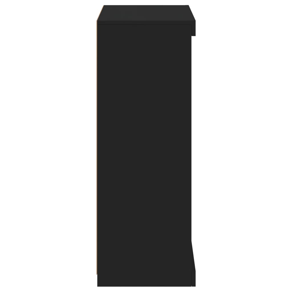 vidaXL Senkki LED-valoilla musta 60,5x37x100 cm