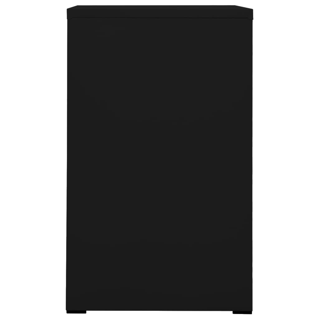vidaXL Arkistokaappi musta 46x62x102,5 cm teräs