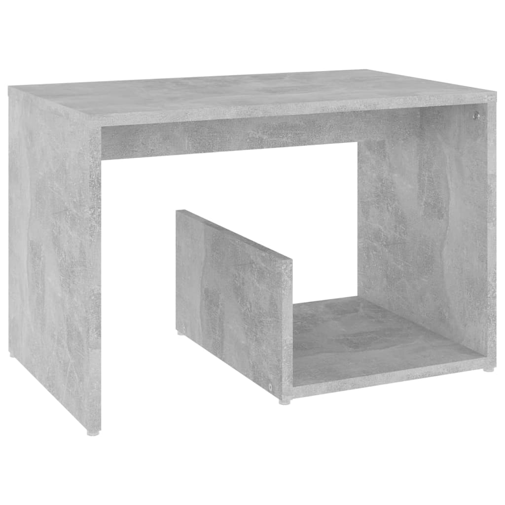 vidaXL Sivupöytä betoninharmaa 59x36x38 cm lastulevy