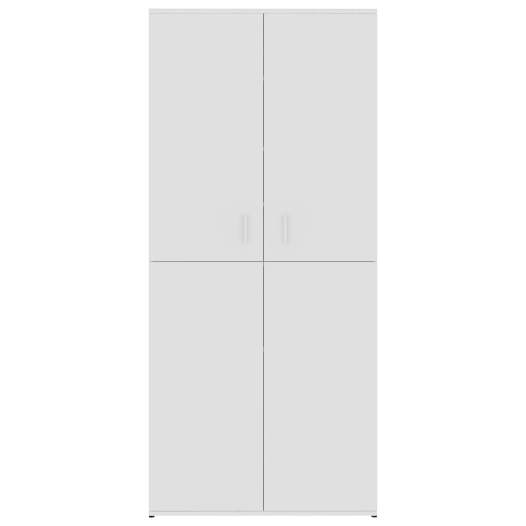 vidaXL Kenkäkaappi valkoinen 80x39x178 cm lastulevy