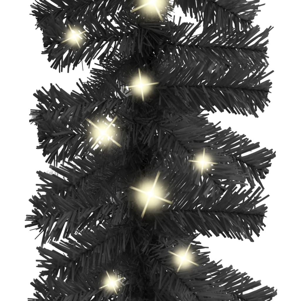 vidaXL Jouluköynnös LED-valoilla 20 m musta
