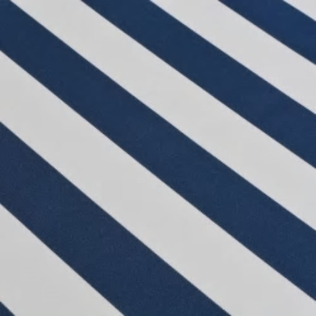 vidaXL Taittuva käsikäyttöinen markiisi 600 cm sininen/valkoinen