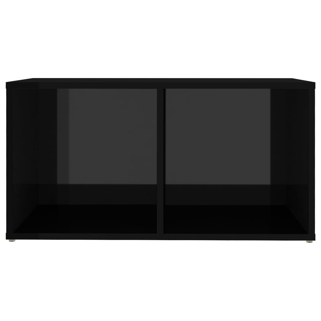vidaXL 6-osainen TV-kaappisarja korkeakiilto musta lastulevy