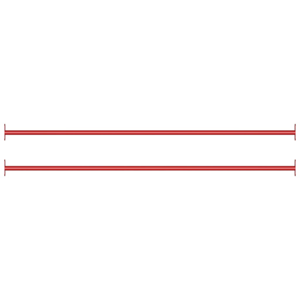 vidaXL Voimistelutangot 2 kpl 125 cm teräs punainen